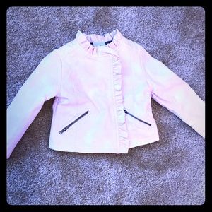 Children’s faux leather jacket pink